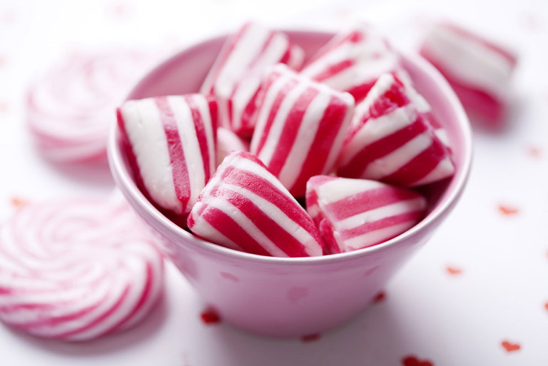 Im Winter für viele ein Muss: Pfefferminzbonbons.