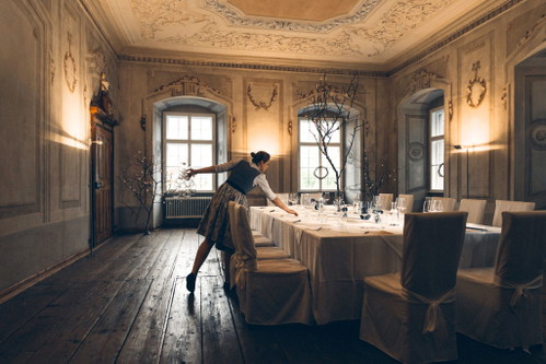 Das elegante Restaurant »Hofmeisterei Hirtzberger« in Wösendorf.