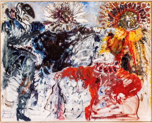 Kunst-Szenerie. Erst die Gemälde verleihen den Räumen Charakter und resonieren mit der Einrichtung.
