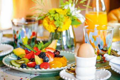 Rich in flavour. From breakfast to dinner, your physical well-being is well catered for.