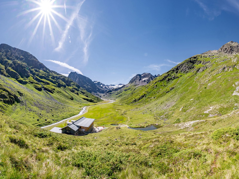 Die »Amberger Hütte«.