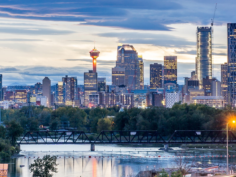 Blick auf das Zentrum von Calgary