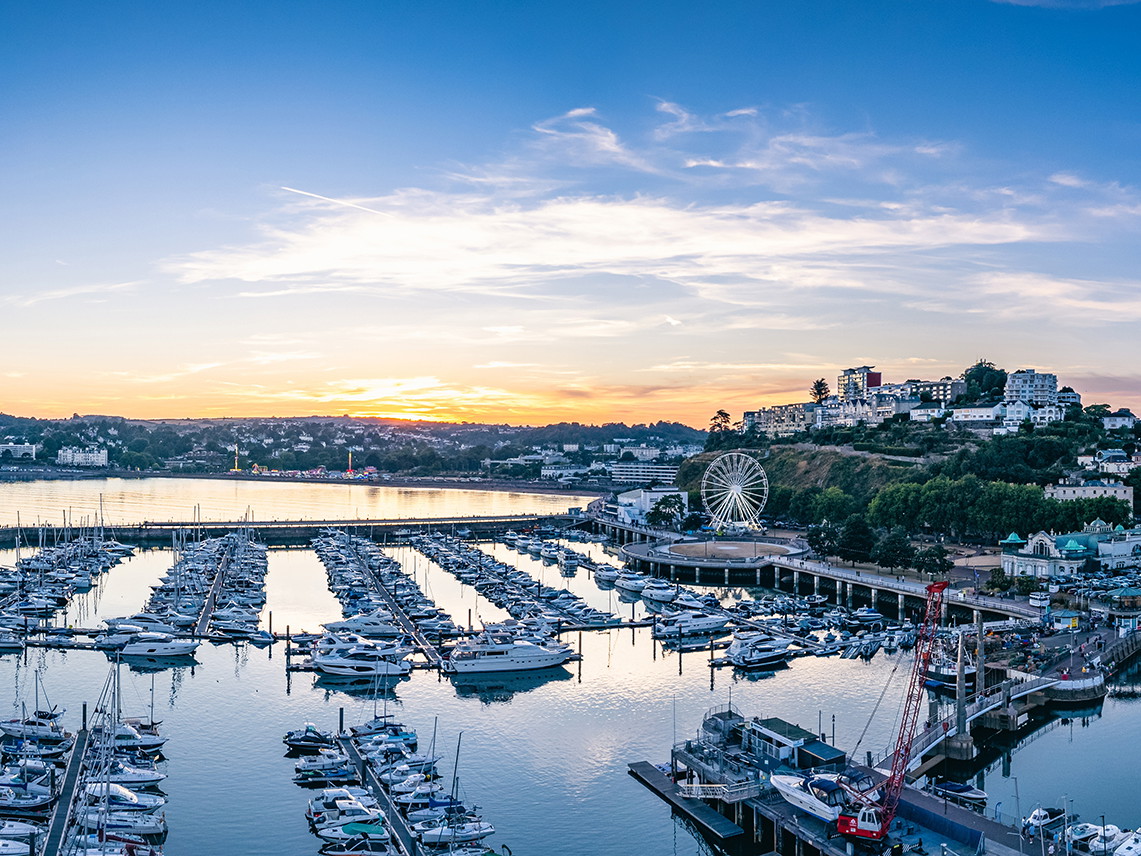 Sonnenuntergang über Torquay