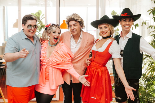 V.l.n.r. Jakob Semodan, Ursula Pfitzner, Thomas Klein, Lena Ruziczka und Lukas Strasser.