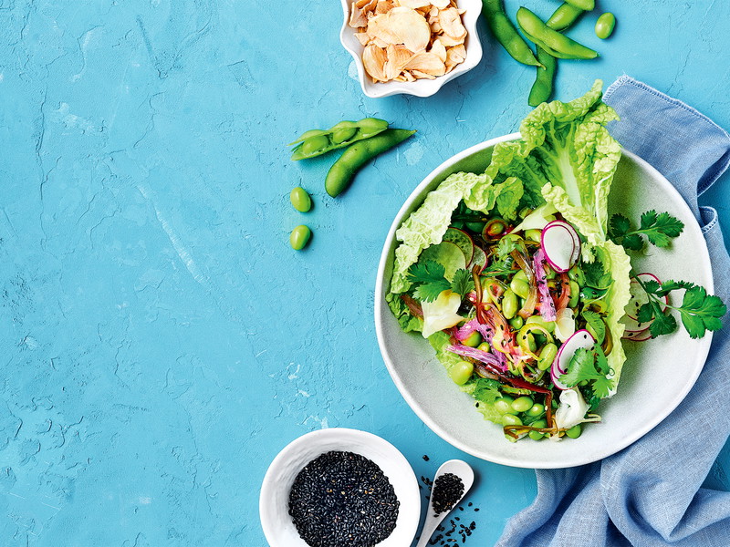 Edamame-Wakame-Salat mit Radieschen von Noah Rechsteiner. 