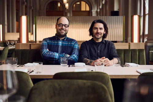 Valentin Diem und Nenad Mlinarevic betreiben gleich zwei Lokale im Südtrakt des Hauptbahnhofs: Die «Brasserie Süd» und das Fine-Dining-Lokal «The Counter».