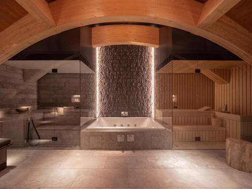 Der Private Spa der Furka-Suite. 