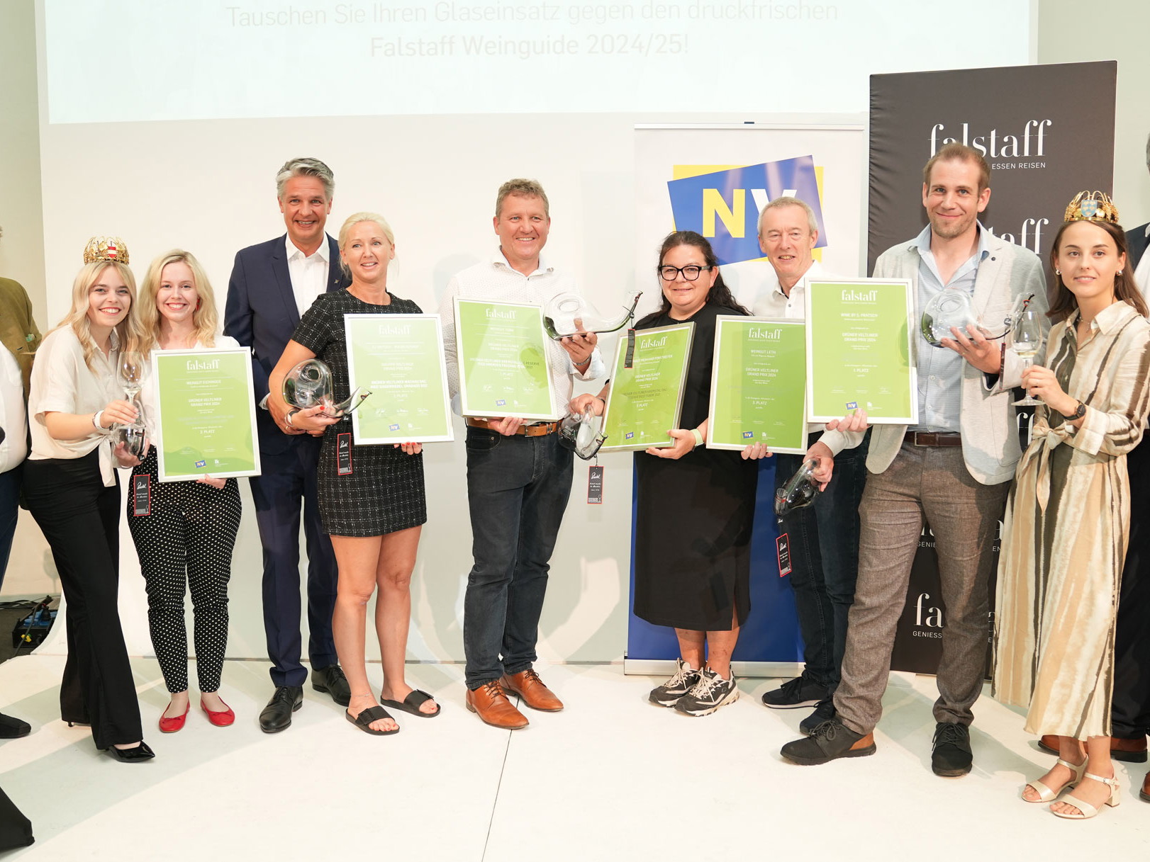 Siegerehrung bei der Grüner Veltliner Gala 2024