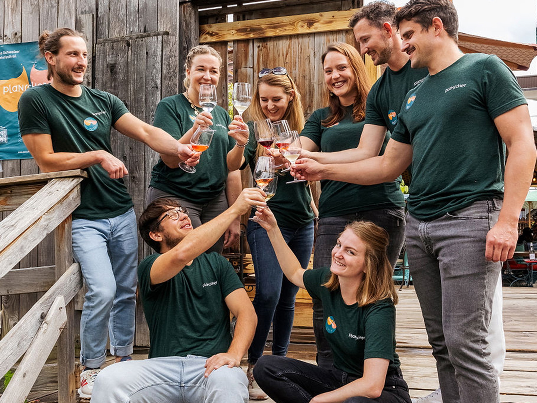 Das Team des Planscher Weinfestivals.
