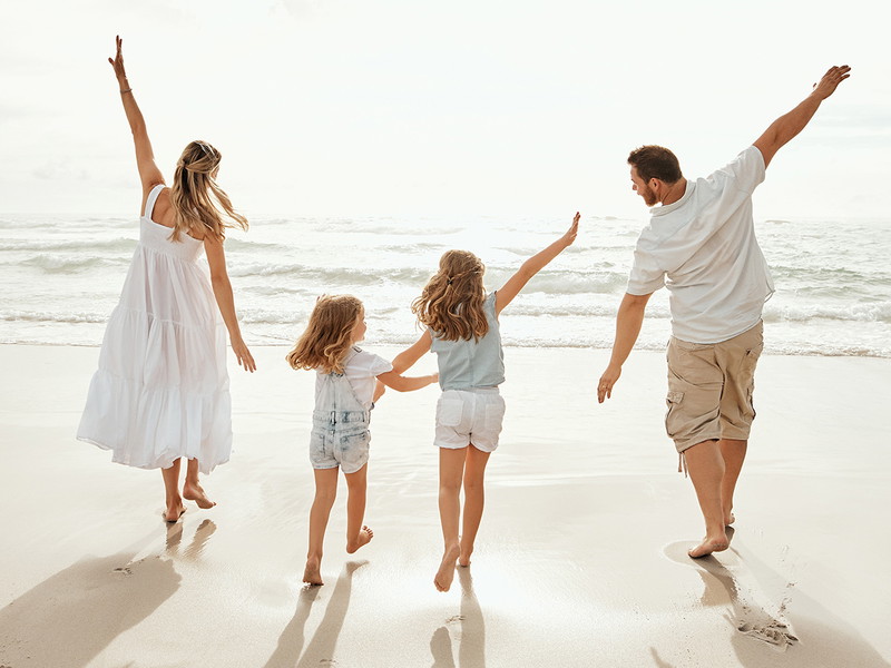 Urlaubsglück mit der Familie.