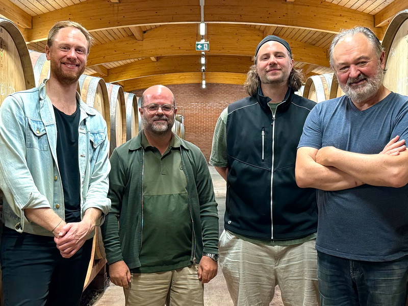 Martin Nittnaus mit Clemens Riedl, Andreas und John Nittnaus.