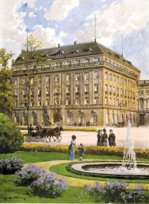 So sah das »Adlon« aus, bevor es in den letzten Tagen des Zweiten Weltkrieges durch einen Brand zerstört wurde.