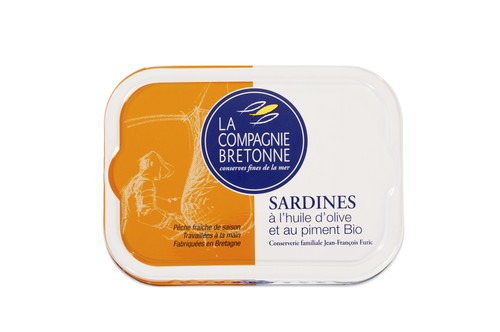 La Compagnie Bretonne Sardinen Bio Olivenöl Chili