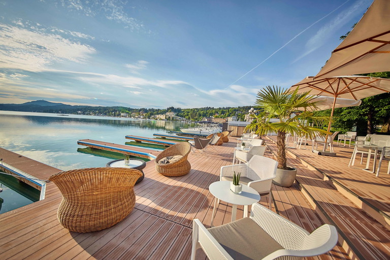 Lässig-luxuriöses Lounge-feeling am »Seespitz« in Velden: Genuss: hochverdichtet.