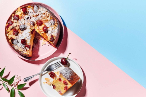 Kirschkuchen mit Mandeln und Ricotta 