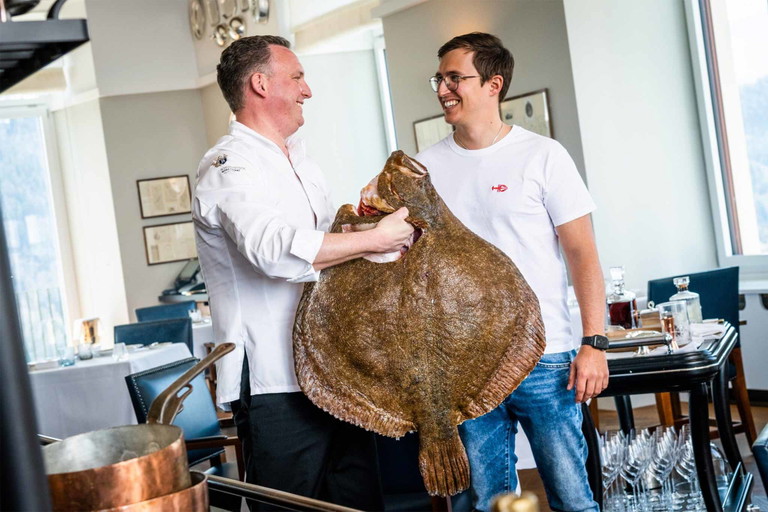 Luca Bianchi (r.) mit Spitzenkoch Mike Wehrle.