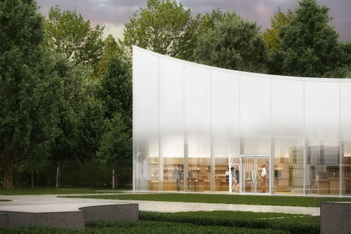 Der neue Pavillon Nicolas Ruinart.
