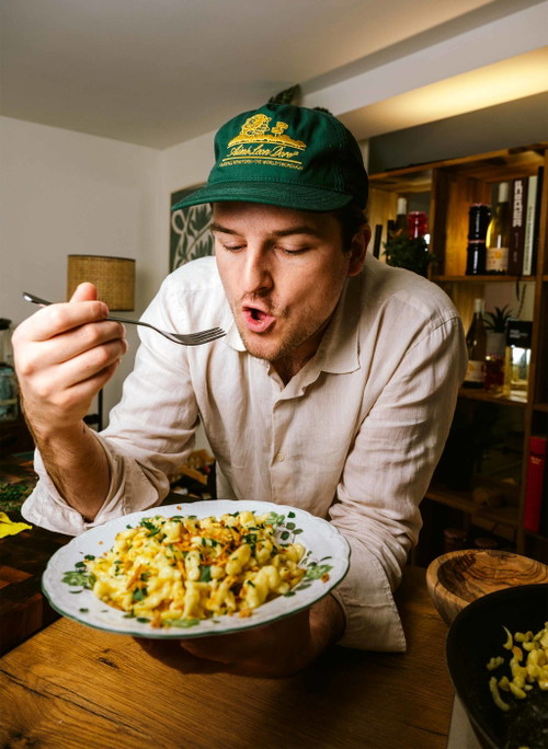 Käsespätzli.
