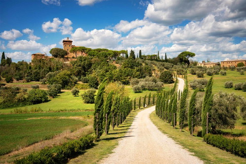 Um Bolgheri und Castagneto Carducci stehen viele beeindruckende alte Burganlagen.