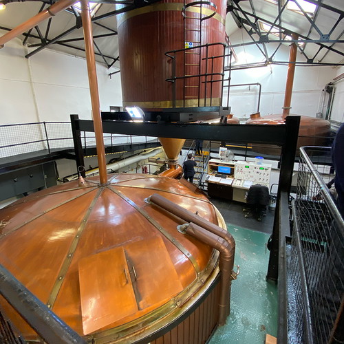 Blick auf die Mash Tuns bei Bowmore