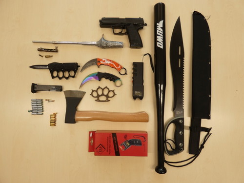 Beschlagnahmte Waffen
