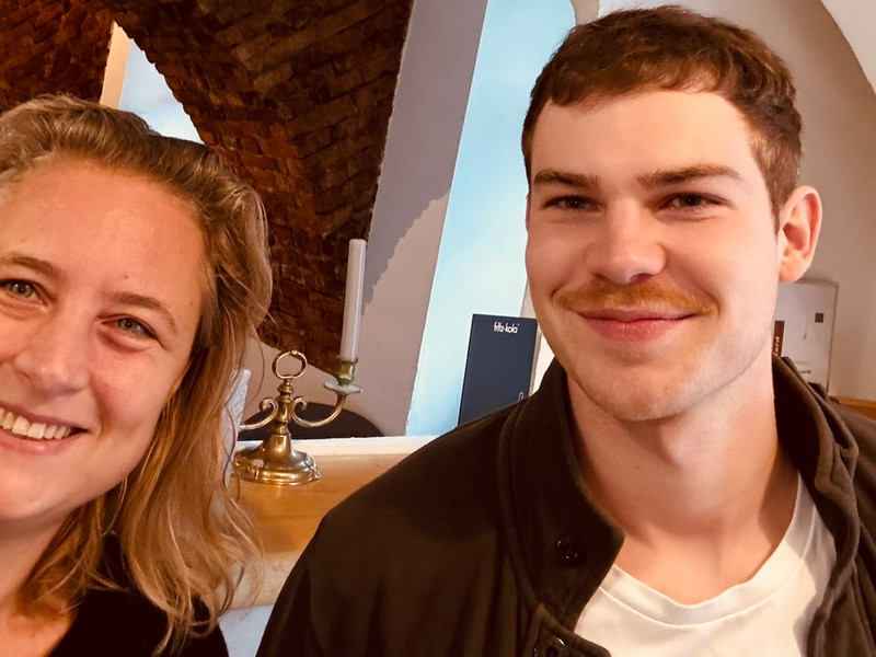 Nicola Neumann mit Fabio Gölles.
