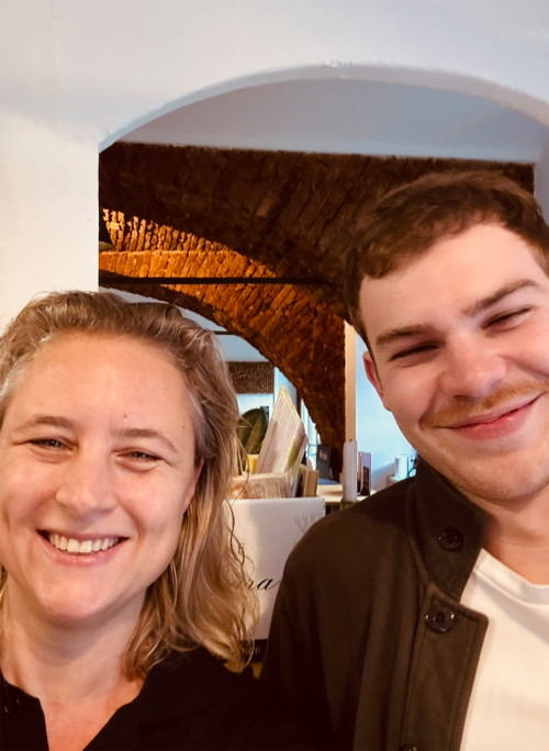 Nicola Neumann mit Fabio Gölles.