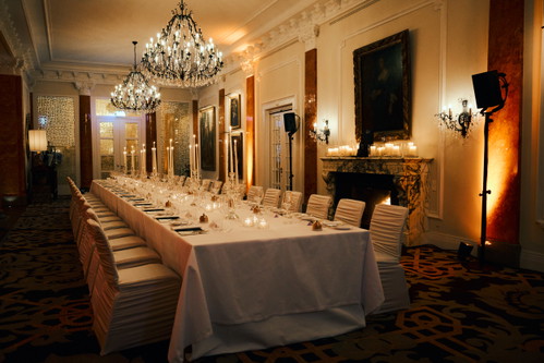 Der Salle Palace wurde für die Veranstaltung hergerichtet.