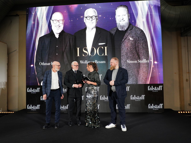 From left to right: Othmar Kiem, Wolfgang Rosam, presenter Christina Lasta and Simon Staffler.