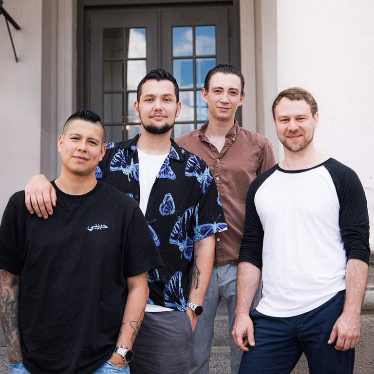Die »Barbackboys« Tim Mayer, Marcel Sturm, Carlos Ilgen und Maximilian Koppermann sind die Initiatoren der »Bar Wars« Challenge.