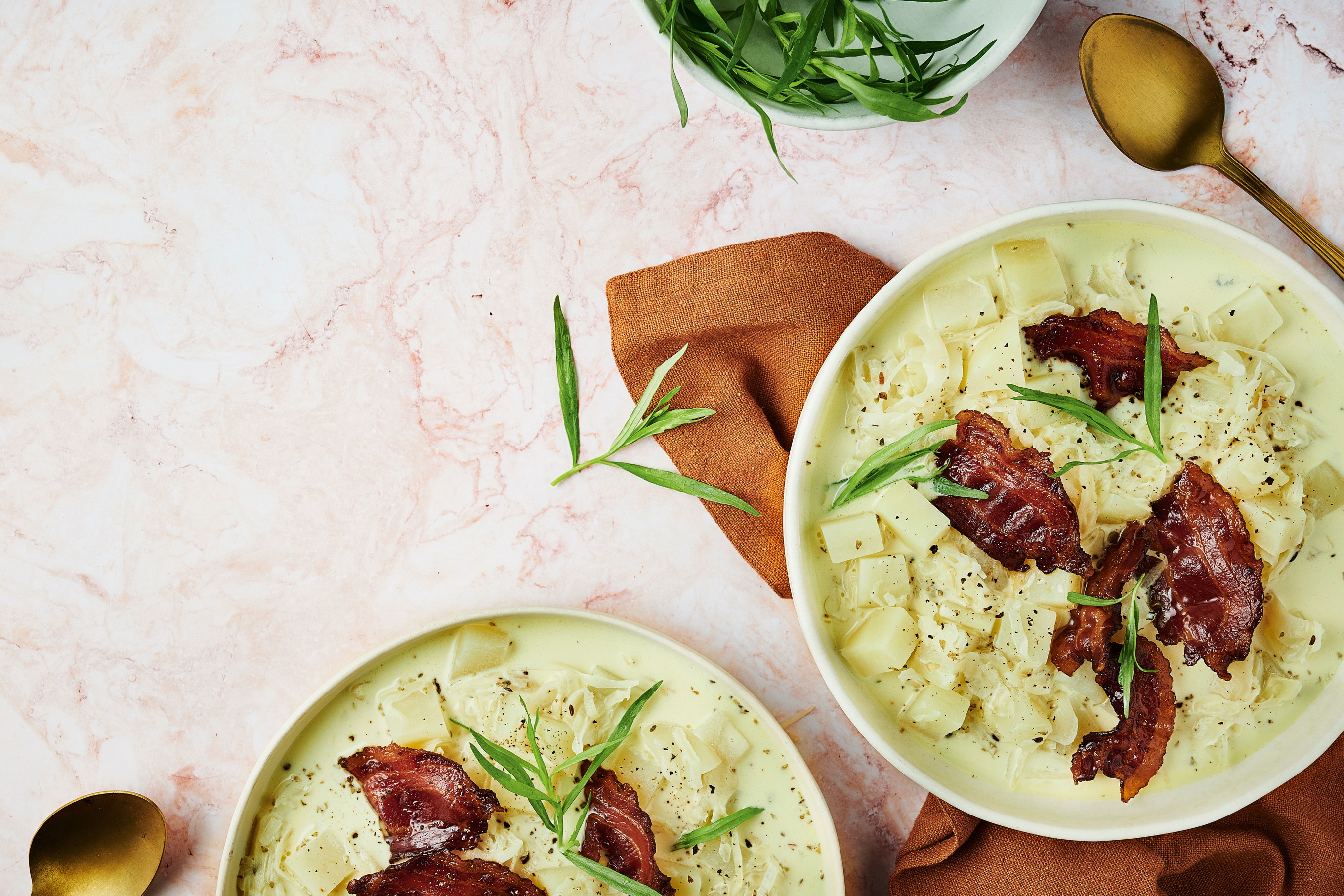 Moravian cabbage soup like at the 