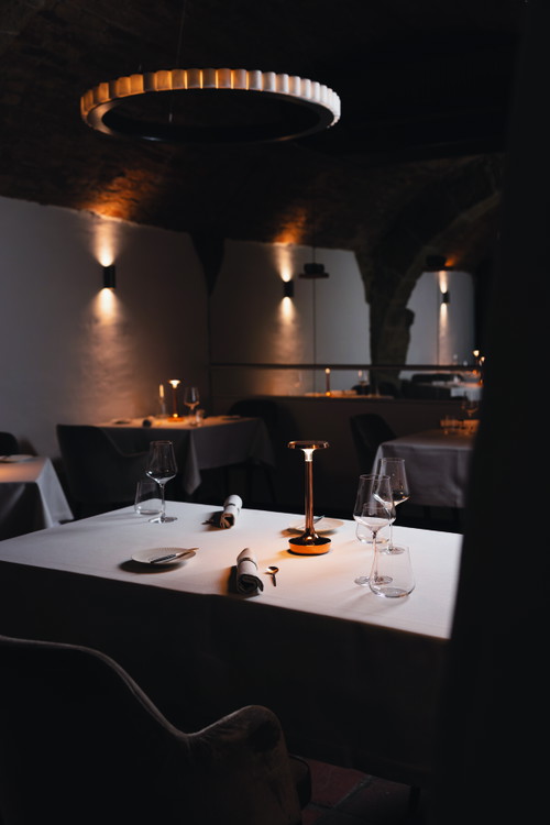 Das elegante Interieur.