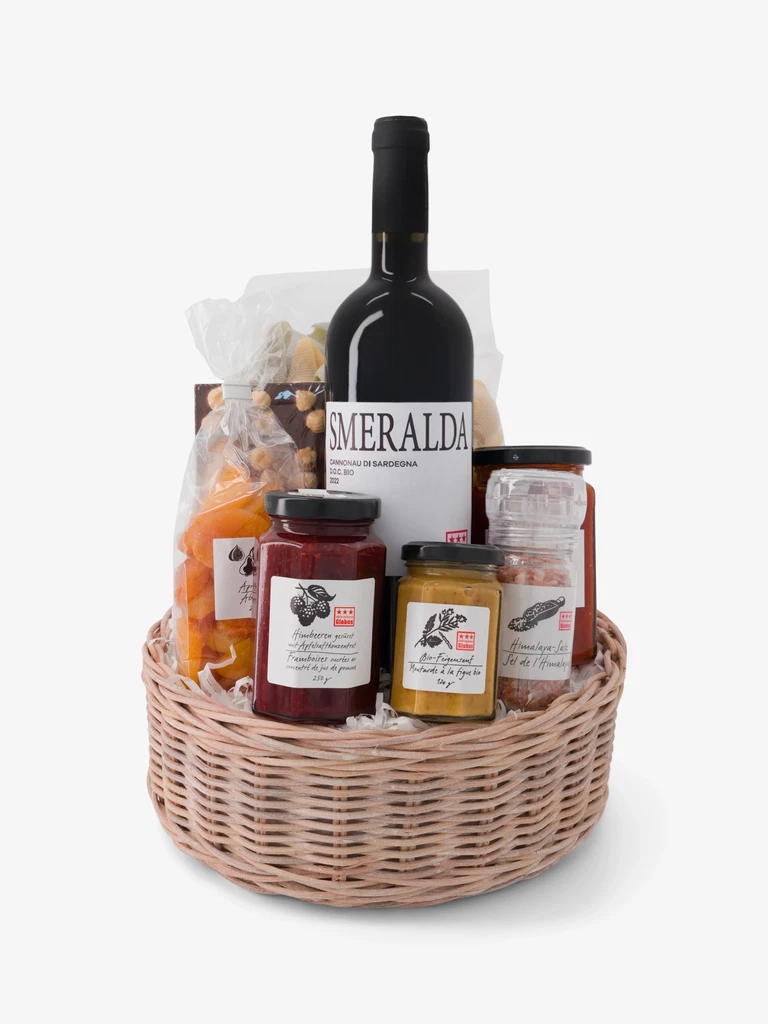 Der Geschenkkorb «★★★delicatessa» klein kostet 100 Franken.