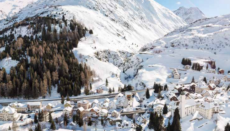 Andermatt innevata
