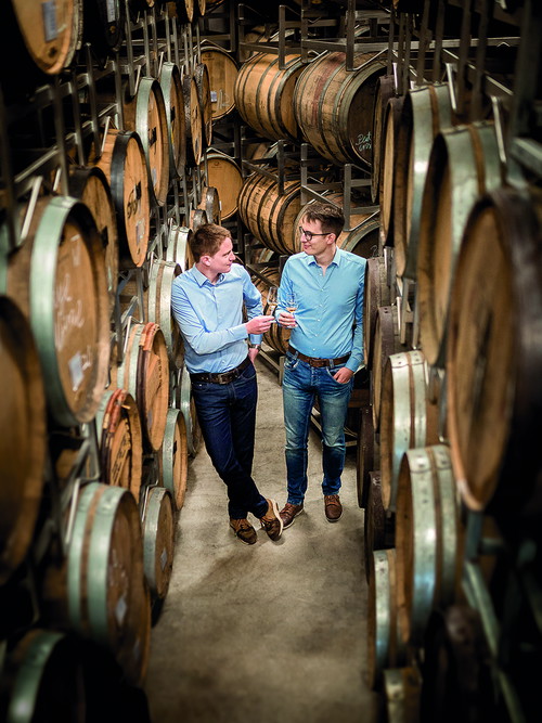 Master Distiller Jonas Klöckner im Reifekeller
