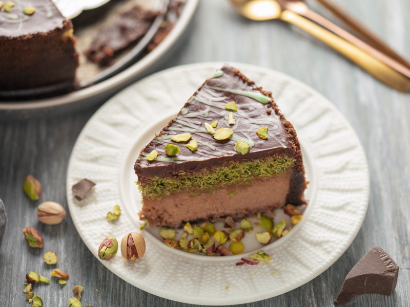 Ispirata al cioccolato di Dubai: Cheesecake di Dubai
