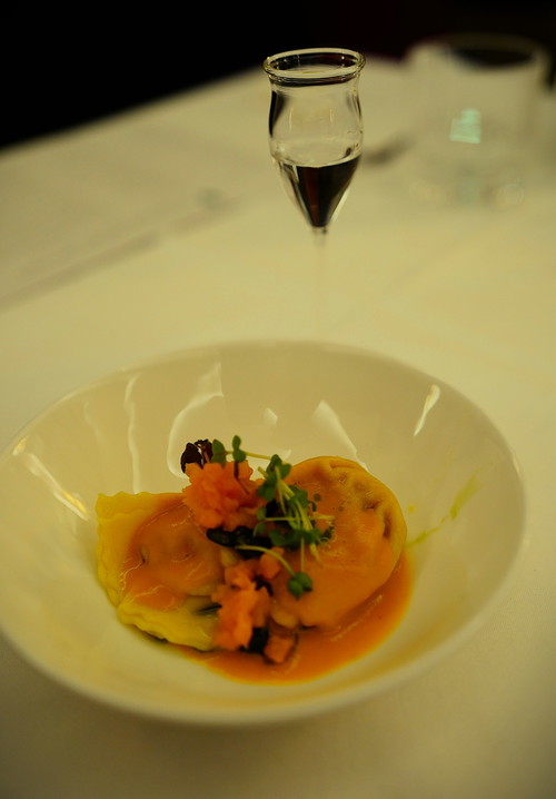 Kürbis-Raviolo zur »Wachauer Marille«