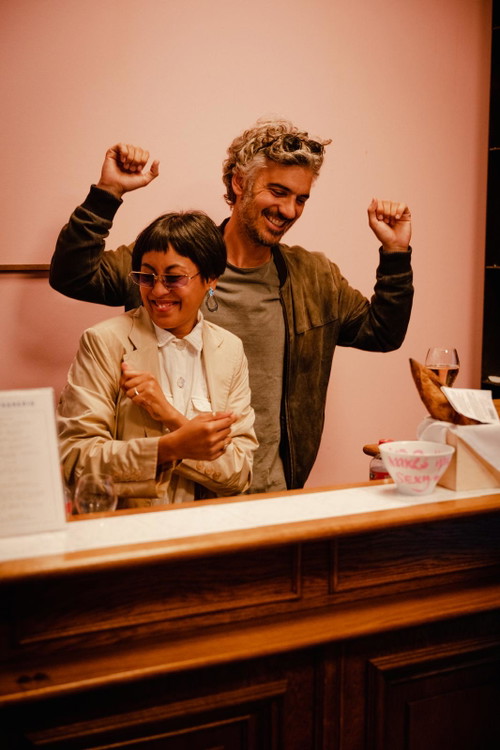Alexander Rutz und Sarah, die jetzt mit ihrem Freund das «Coin Coin» betreibt.