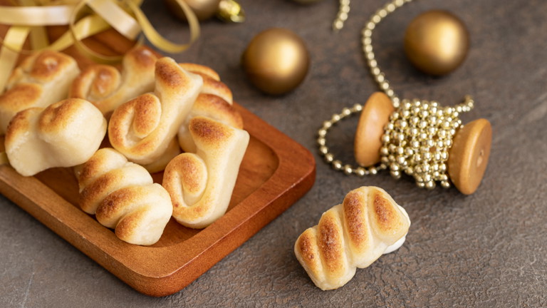 Königsberger Marzipan ist leicht erkennbar an seiner geflämmten Oberfläche.