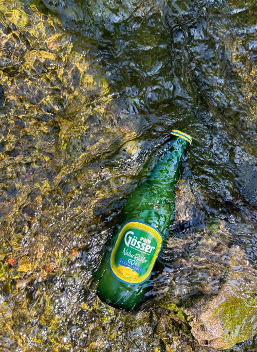 Das Gösser Naturradler Zitrone.