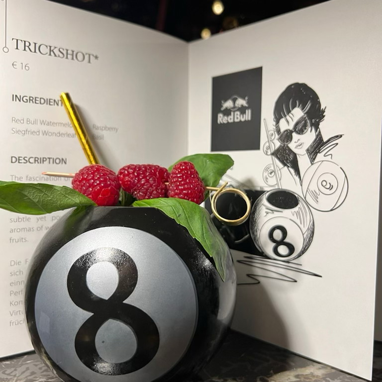 Der »Trickshot« ist einer von fünf alkoholfreien Drinks auf der Karte der Bar des »Breidenbacher Hofs« in Düsseldorf