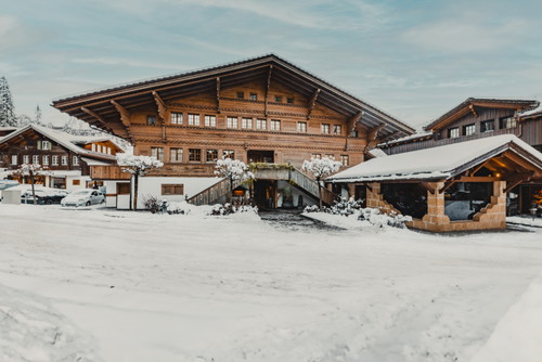 Das Luxus-Chalet von aussen.