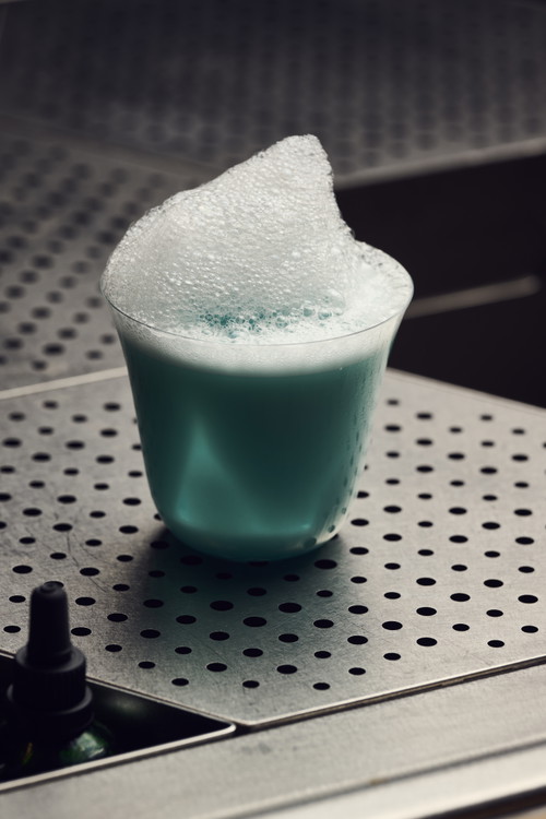 Maverick inspired by Sour: Blueberry Vodka / Yogurt / Lemon / Blueberry Syrup / Sea Foam.