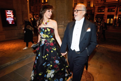Die Gastgeber: Falstaff-Herausgeber Wolfgang und Angelika Rosam laden alle Gourmets am Ball in den Champagner-Salon im dritten Stock der Staatsoper ein.