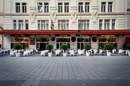 The best place to see and be seen: the Schwarzes Kameel, which also happens to have exceptional food.
