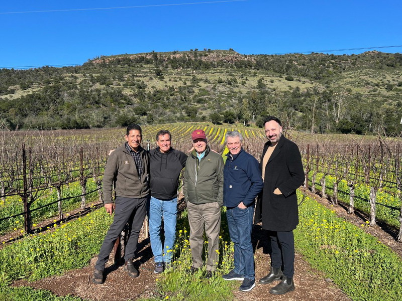 Guillermo Perez, Glenn Salva, Piero Antinori, Renzo Cotarella und Juan Munoz.