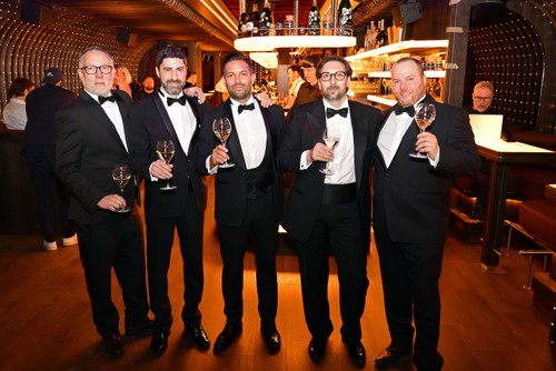 Die Gastgeber des erfolgreichen Abends v.l.: Oliver Horvath, Salar Gerami, Philipp Scheiber, David Schober und Alexander Batik.