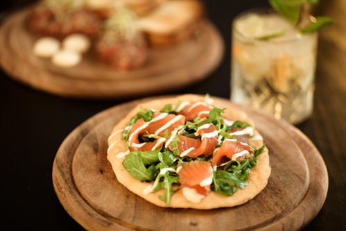 Lachsforellen-Langos im »Stuwer«