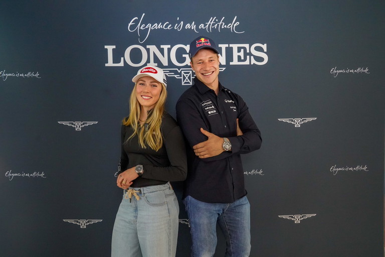 Mikaela Shiffrin (l.) und Marco Odermatt (r.).