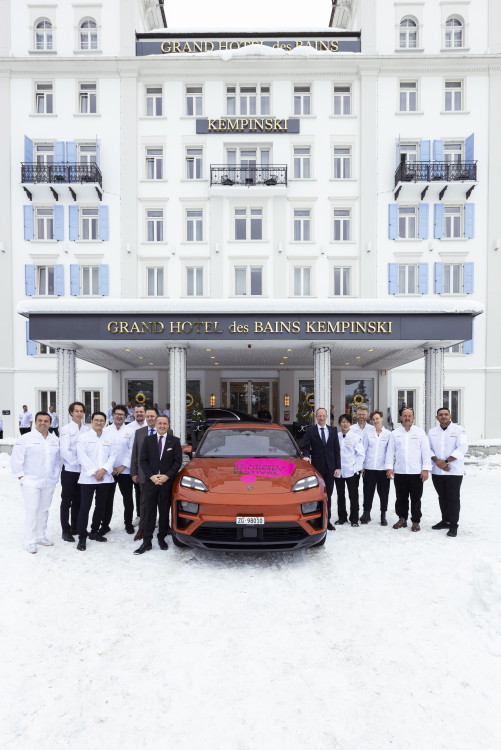 Die Pressekonferenz im «Grand Hotel des Bains Kempinski».